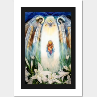 Maria and Angels Posters and Art